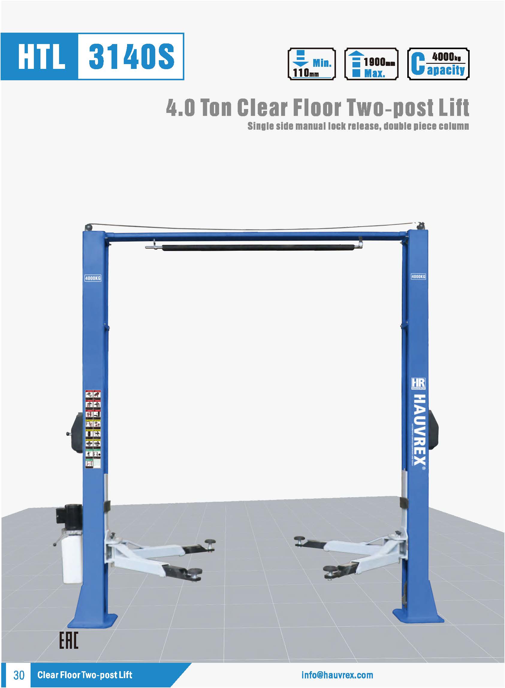 HTL3140S Two-post Lift